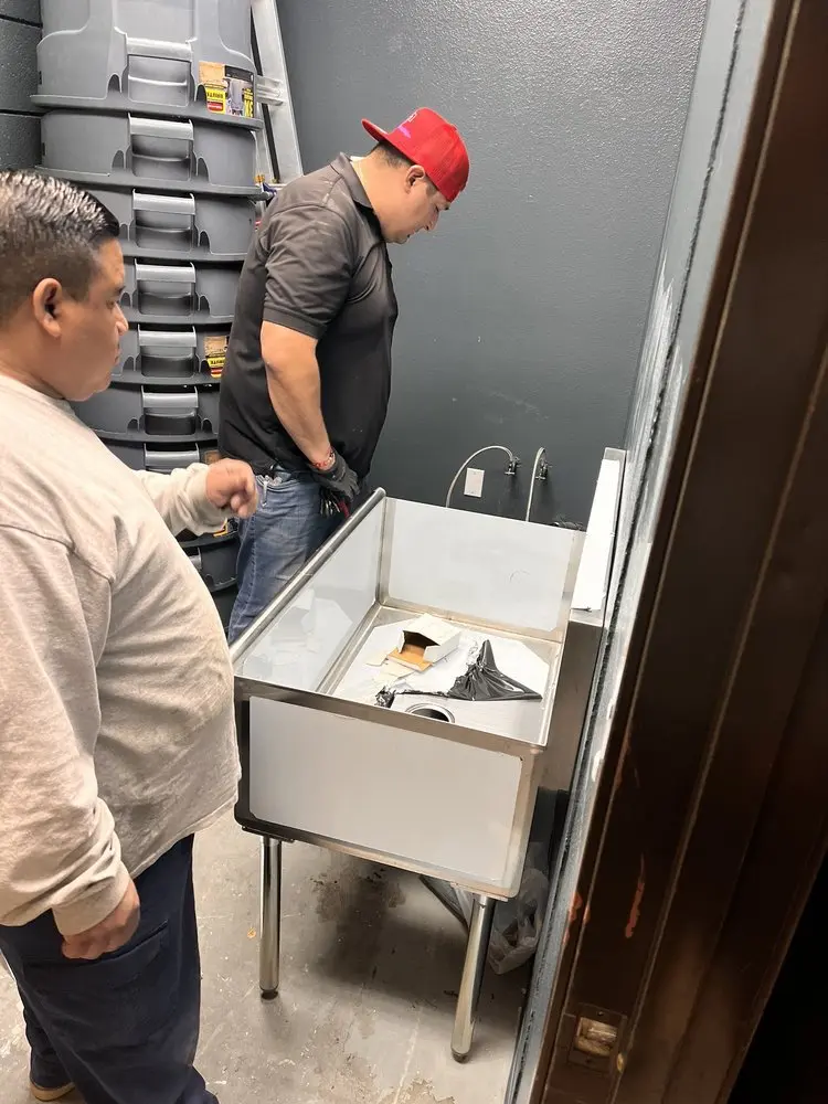 Commercial plumbing and sink installation in Aledo